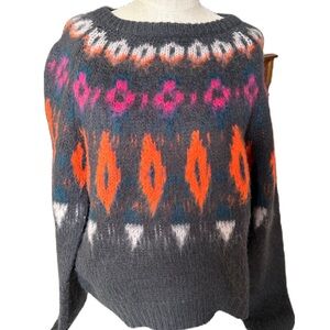 NUMPH by Anthropologie Acrylic/Wool Blend Multicolor Sweater. Size Medium